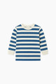 Remera m/l a rayas AZUL Y BLANCO