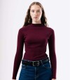 Camiseta Slim Bordeaux