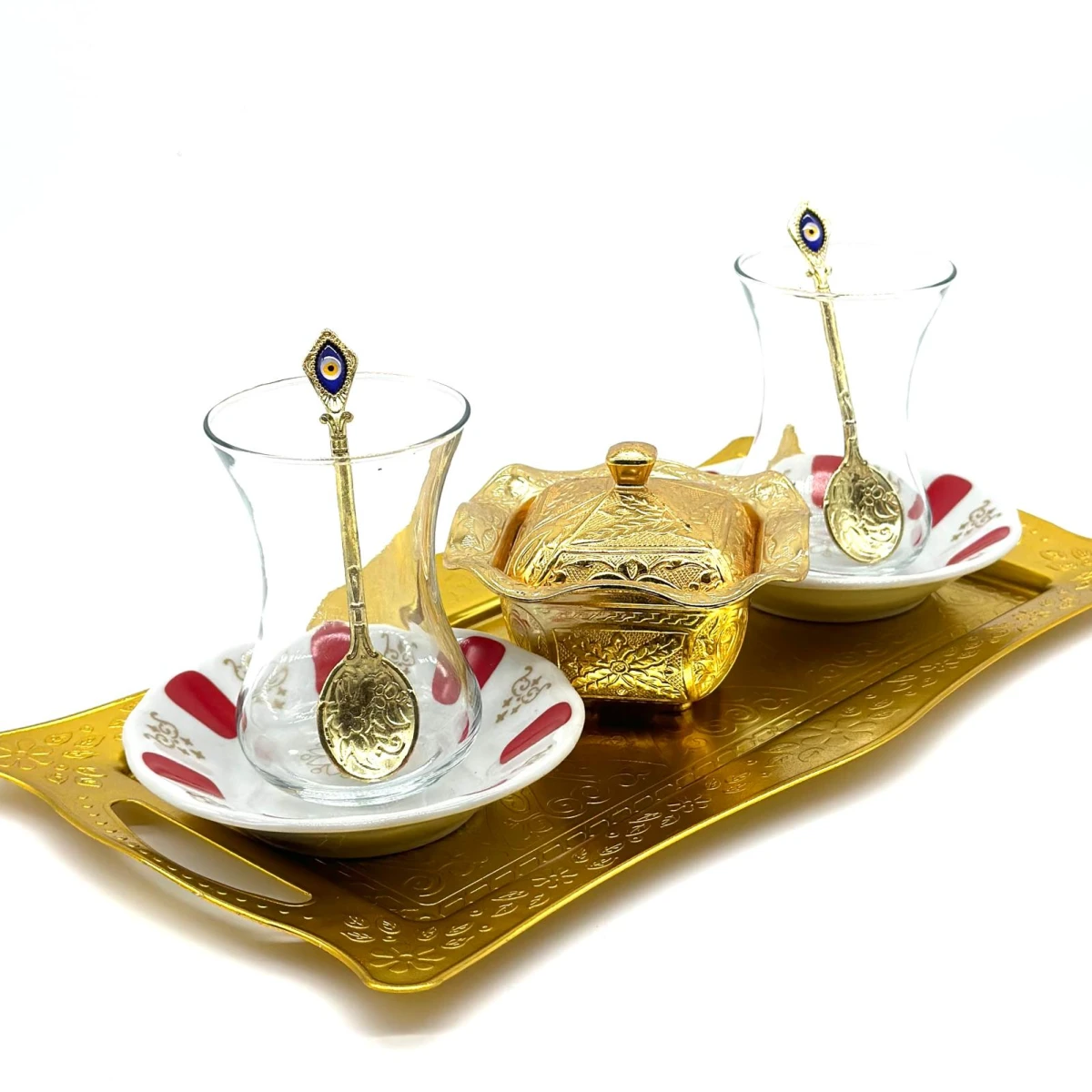 Set de té para dos personas color plato ceramica - 10 
