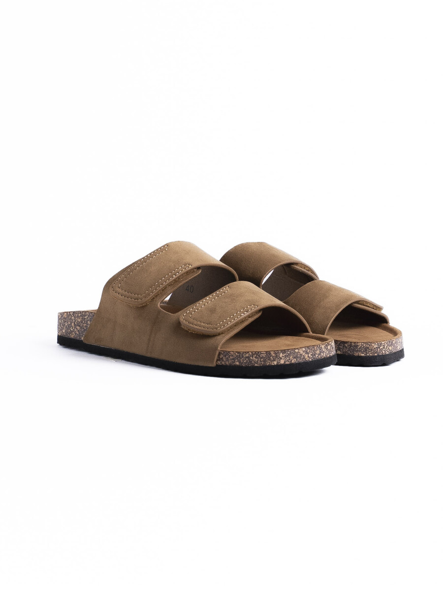 Sandalia Cuero Marruecos - Taupe 