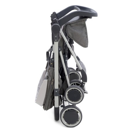 Coche de bebé + silla para auto Bebesit Travel System Oviedo Gris