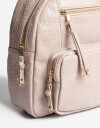 Mochilas Urbanas Mochila Efecto Croco - Rosa Piel