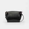 Bandolera Sauvage En Cuero Graneado Negro