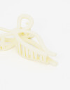 Broche Moño Broche Acrílico Moño - Blanco Crudo