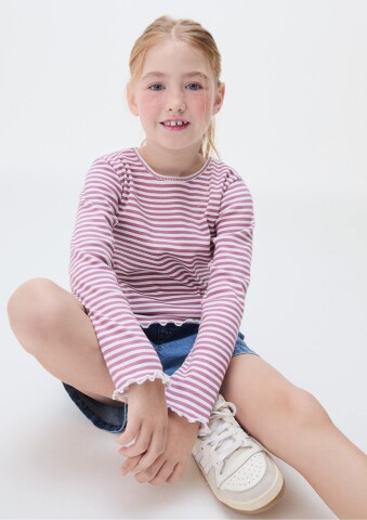 BLUSA ML FEM ROSA CLARO