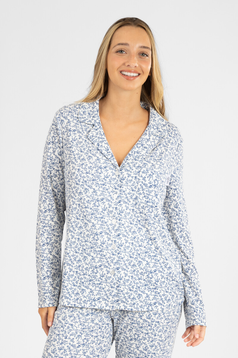 Pijama americano london ml Azul