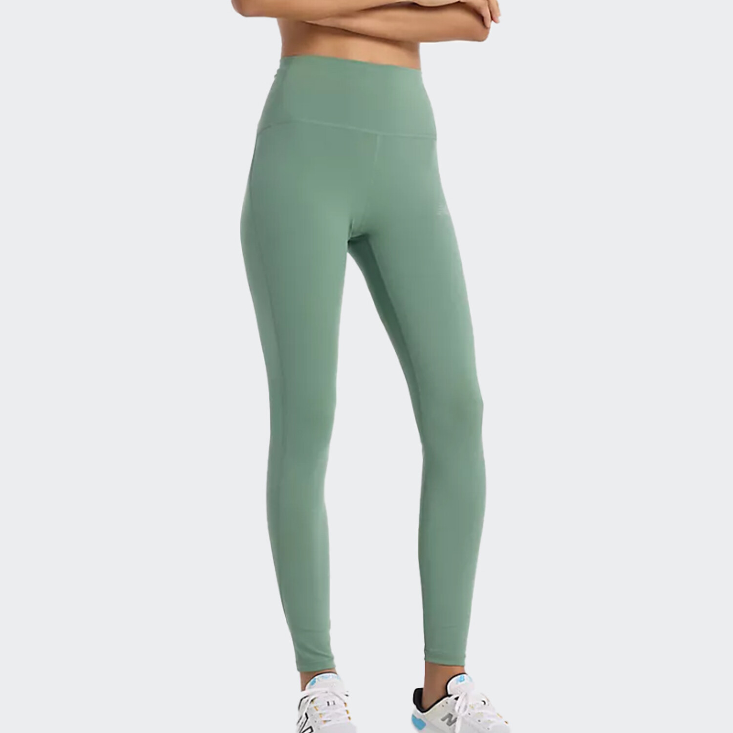 Calza New Balance Sleek High Rise Verde