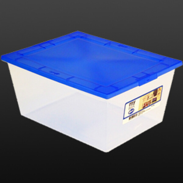 CAJA PLASTICA MYBOX 14 LTS. TRANSPARENTE 37X25X20 CM TRANSPARENTE