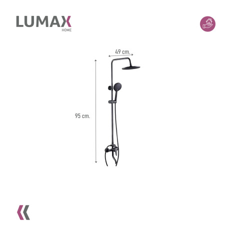 Barra columna de ducha redonda inoxidable para renovaciones de baño modernas Barra columna de ducha redonda inoxidable para renovaciones de baño modernas