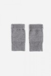 Guantes mitones tejidos gris
