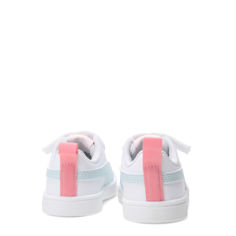 Championes de Niños Puma Rickie Blanco - Celeste - Rosado