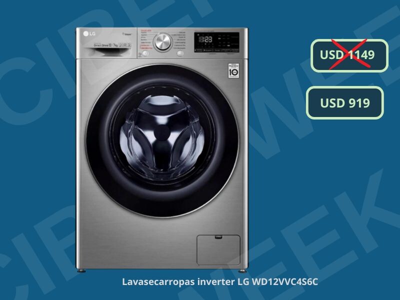 lavasecarropas LG