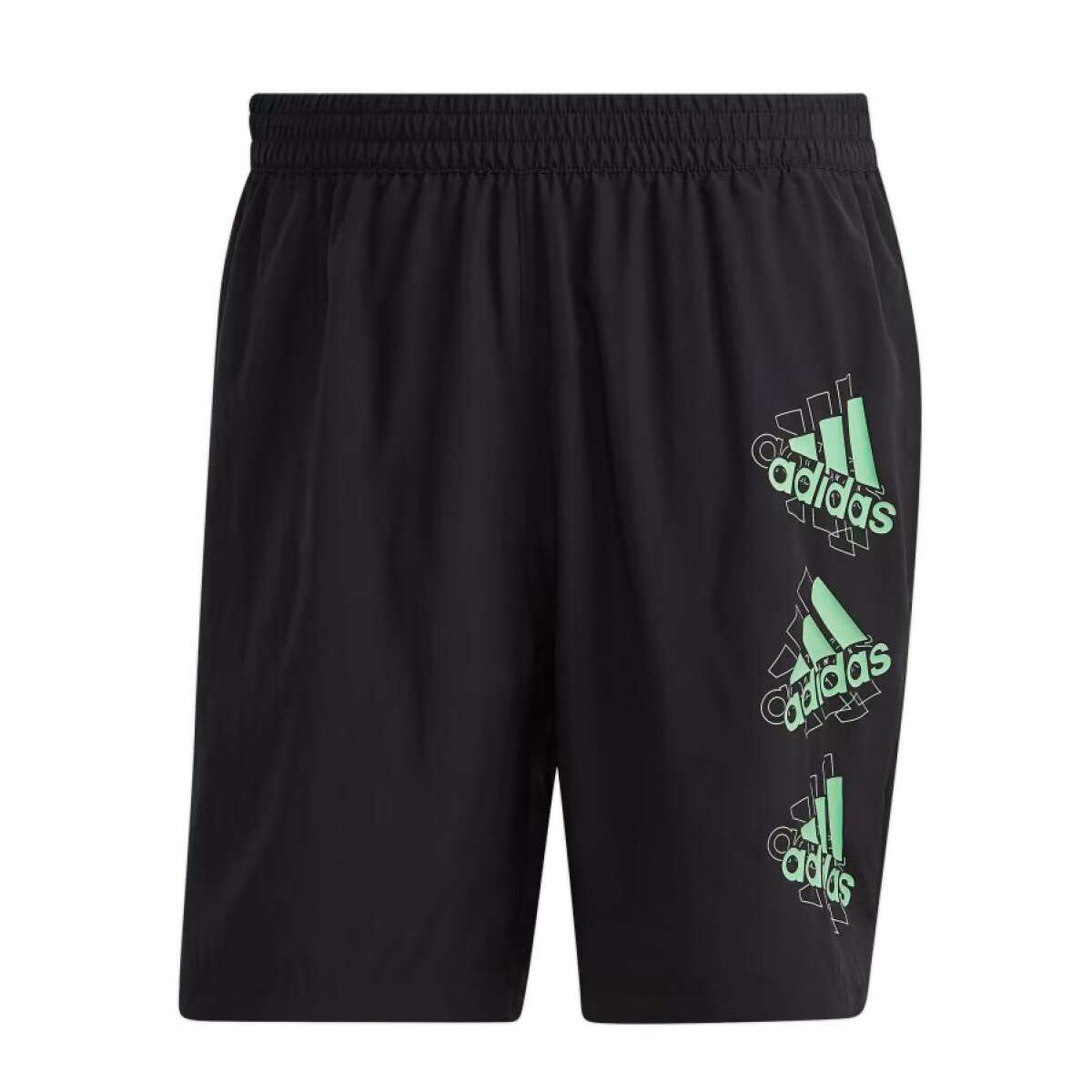 Short de Hombre Adidas Brand Love - Negro - Verde 