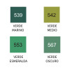 Marcador Kurecolor TWIN - ZIG Verdes