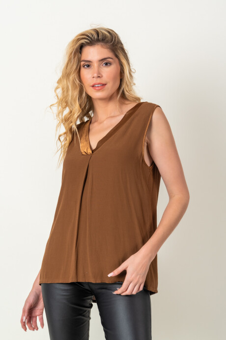 BLUSA TRINIDAD Tostado