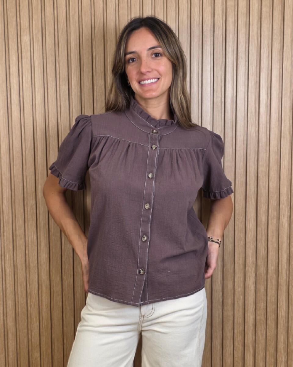 Camisa Magui - Chocolate 