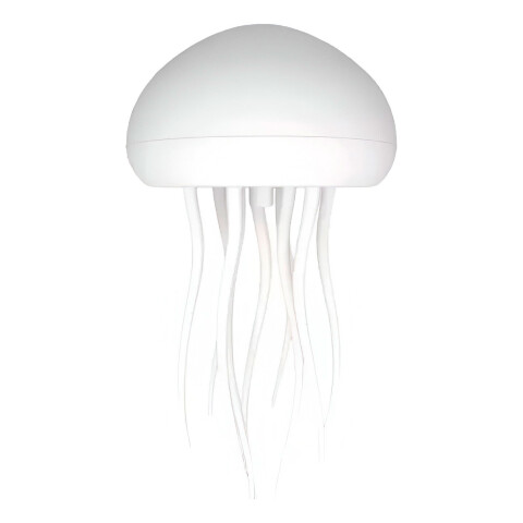 Lampara Medusa Veladora C/ Movimiento Led Colores Recargable Color Blanco