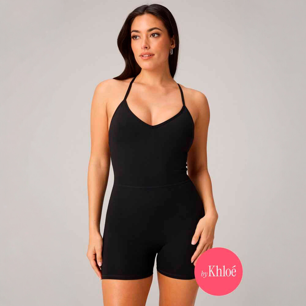Enterizo Booty Scrunch Pureluxe V-Back Enterizo 4 Mujer Black
