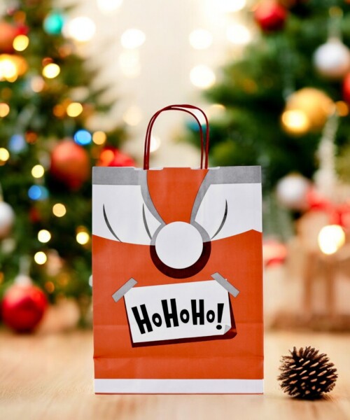 Bolsa fantasia luna 22x10x30 cm. Navidad Ho ho ho