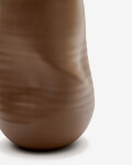 Jarrón Macarelleta de cerámica marrón oscuro Ø 21 cm Ø 32 cm