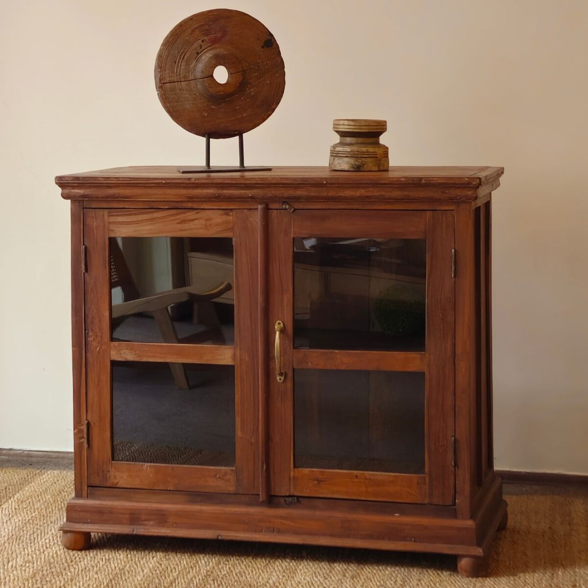 Vitrina de Madera Antigua 