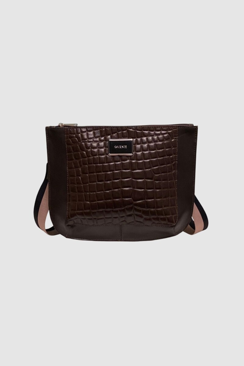 Bandolera Laura - Crocco Chocolate con Chocolate 
