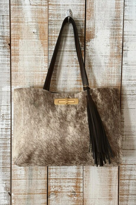 Cartera Madison Piel Piel Jaspeada