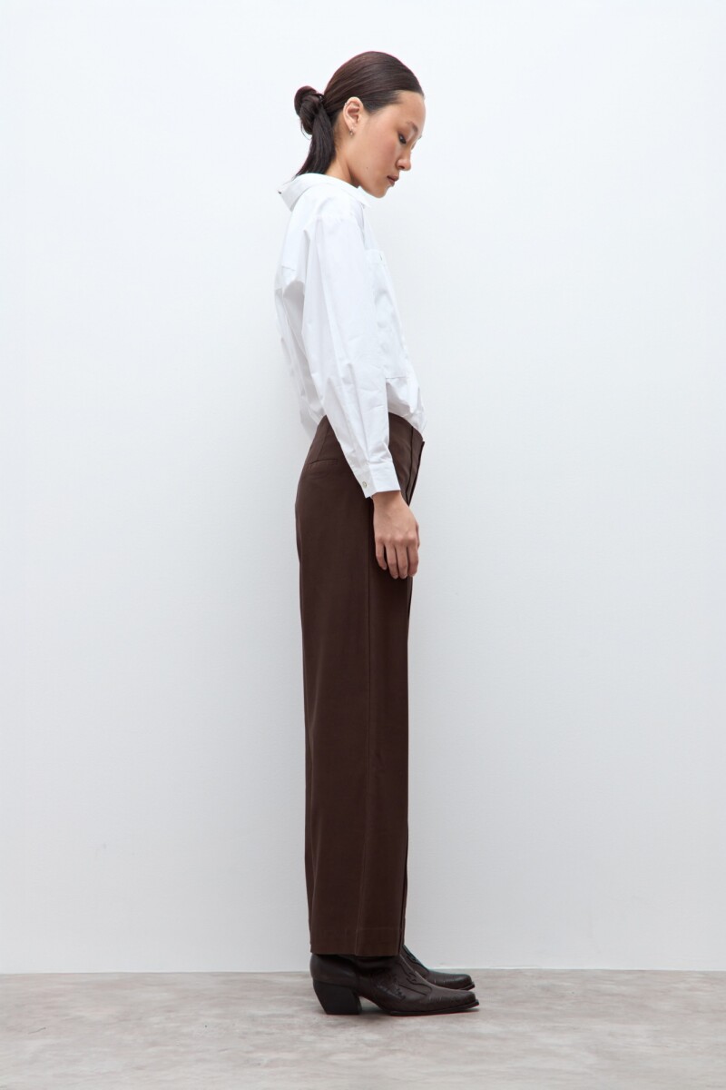 Pantalón culotte chocolate