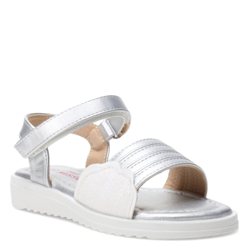 Sandalias de Niña MINI Miss Carol ANZAC con diseño de nube Plateado
