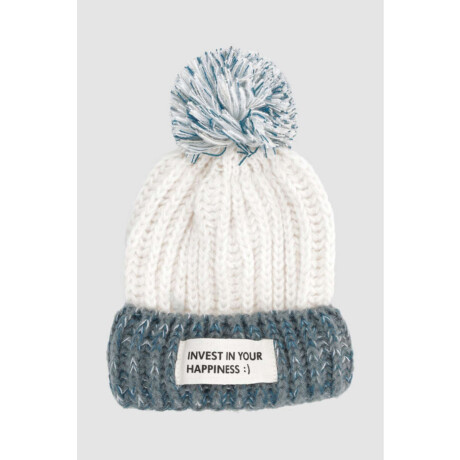 Gorro bicolor Blanco