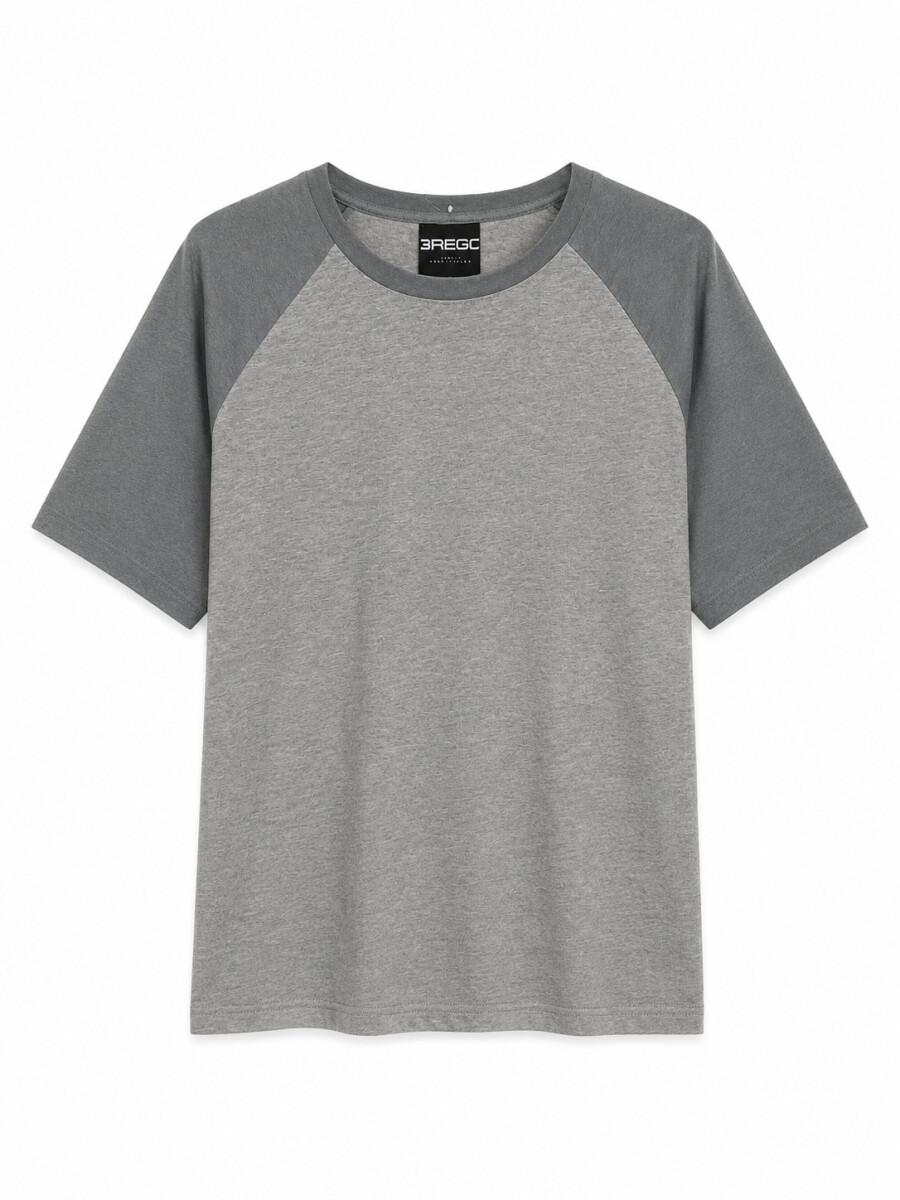 REMERA ROTU - GRIS MELANGE M 