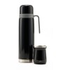 Set termo Comet Bologna 1 lt + Mate de 160 ml Negro metal
