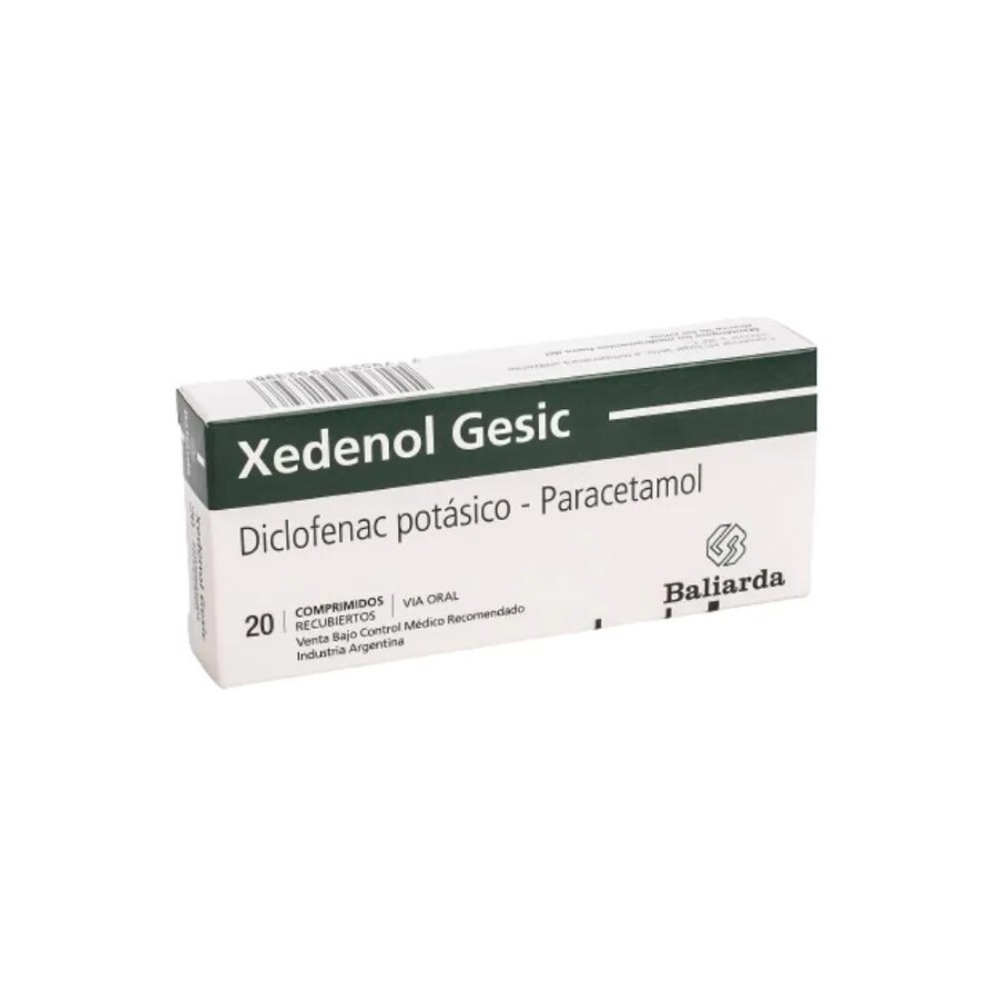 Xedenol Gesic 20 Comprimidos Xedenol Gesic 20 Comprimidos