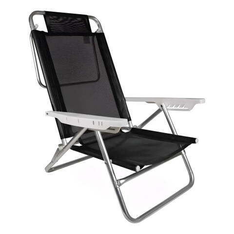 SILLA DE ALUMINIO PLEGABLE MOR SUMMER NEGRO 2155 SILLA DE ALUMINIO PLEGABLE MOR SUMMER NEGRO 2155