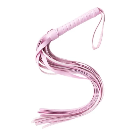Látigo De Cuero Vegano 54 cm Rosa