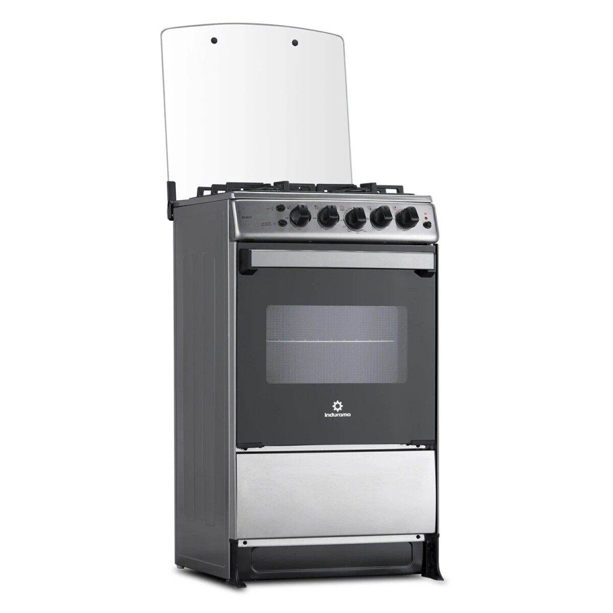 Cocina a Gas 4h 50cm con Grill a Eléctrico Indurama BILBAO 
