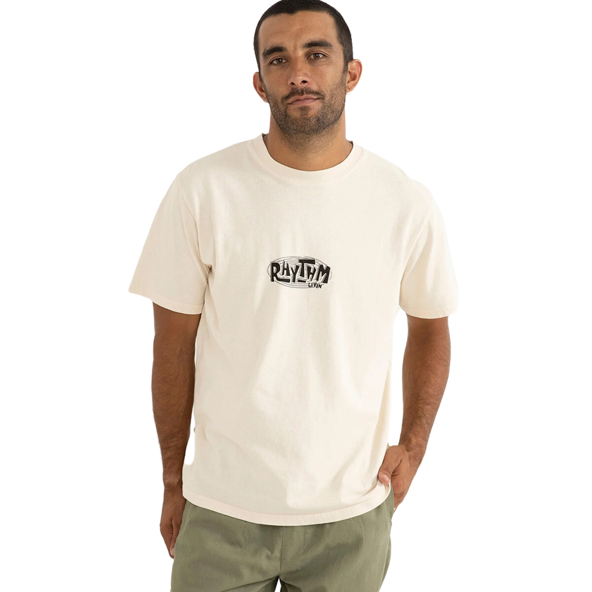 Remera Rhythm Loop Vintage - Blanco 