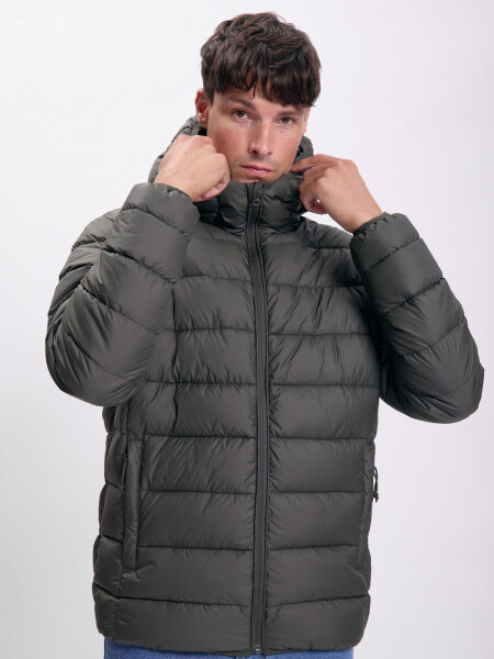Campera capitoneada Verde