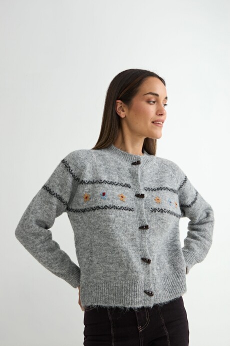 CARDIGAN CLERO GRIS