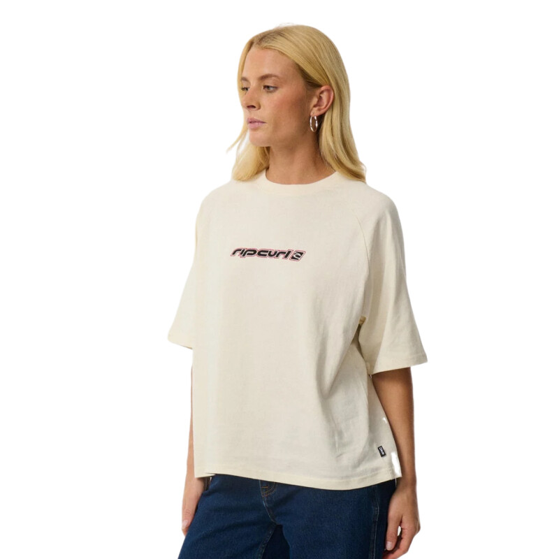 Remera Rip Curl Sunset Beach Raglan Boxy - Beige Remera Rip Curl Sunset Beach Raglan Boxy - Beige