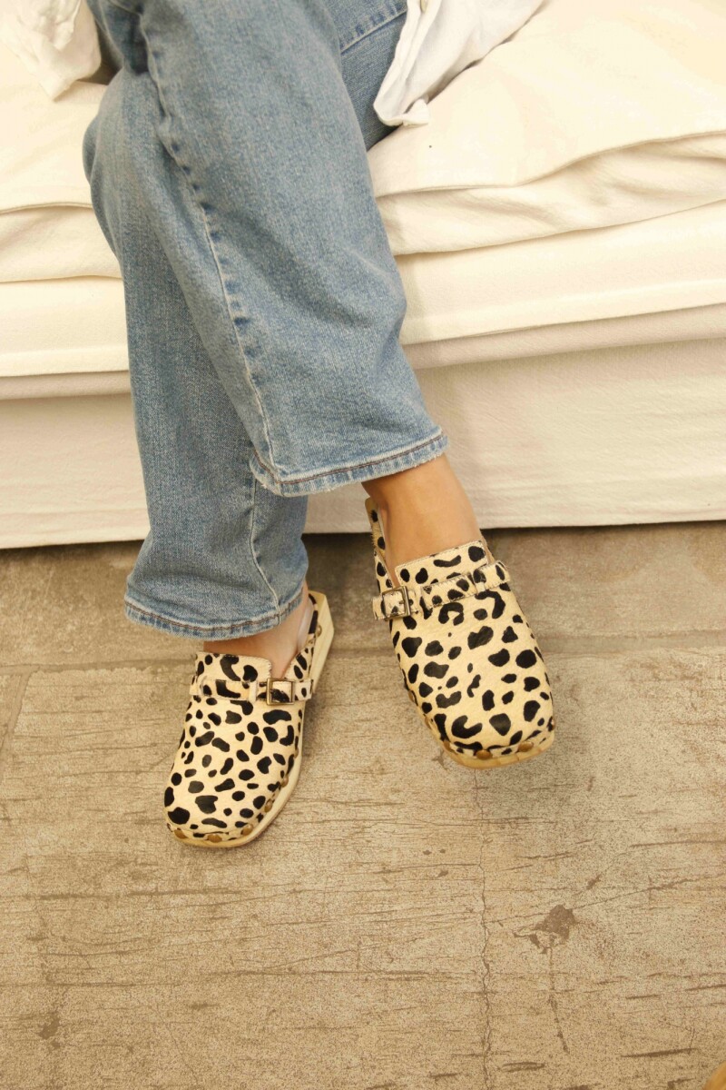 Zuecos Texas Animal Print 