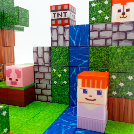 Juego Bloques Magnéticos 150p Cubo Novedad Minecii Juego Bloques Magnéticos 150p Cubo Novedad Minecii