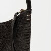 Mini Bag Mini Tanner en cuero graneado Negro