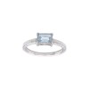 Anillo Solitario-Plata rodinada-Piedra Topacio azul-AN2012 conpiedra