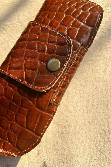 Estuche Lentes Crocco Caramel