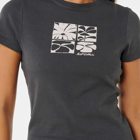 Remera Rip Curl Oceanic Fitted Tee Negro