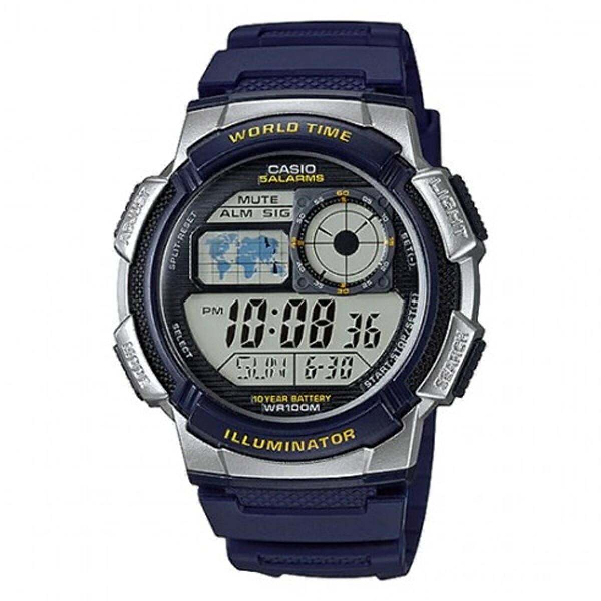 Reloj CASIO AE1000W-2AVDF en Resina Azul Esfera 48mm 