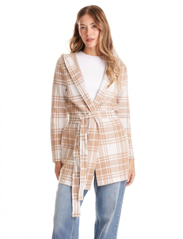 Cardigan Cuadrille BEIGE/MULTI