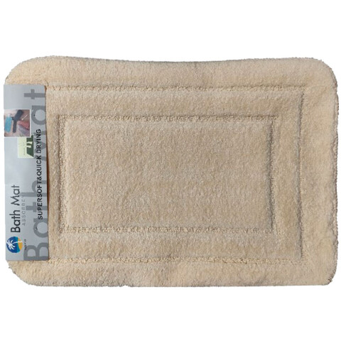 Alfombra peludita color beige 38*58cm Alfombra Peludita Color Beige 38*58cm