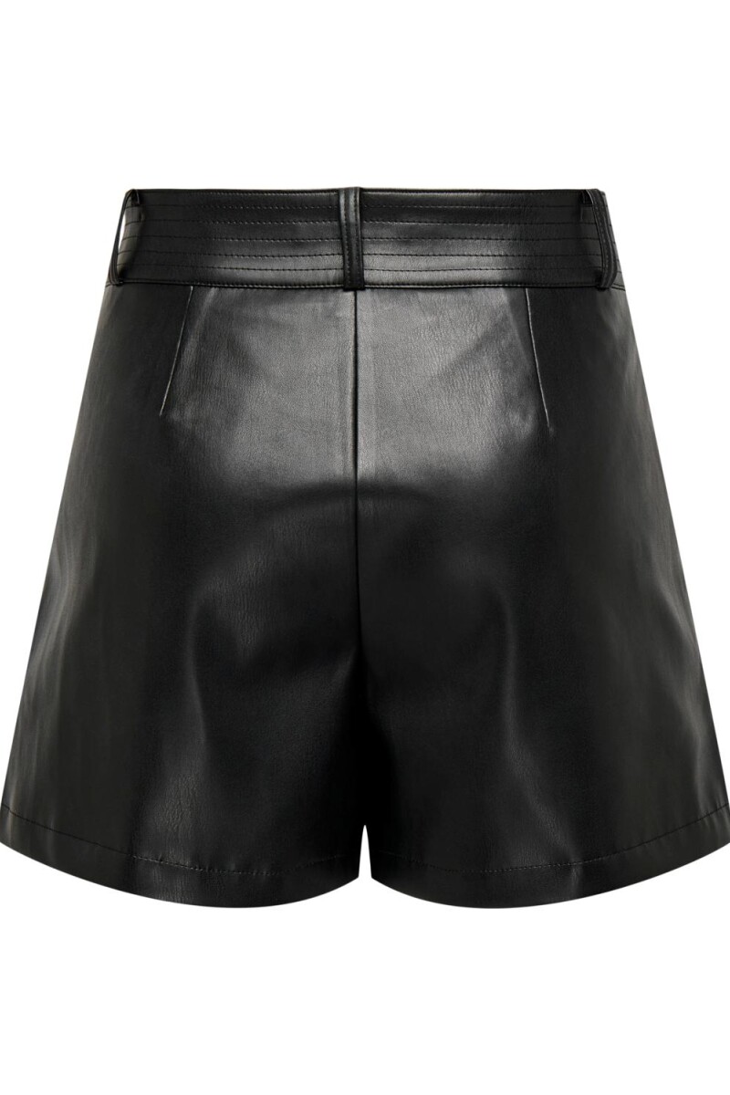 Short Amilia Efecto Piel Black